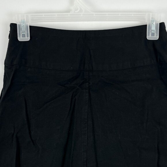 Francois Beauregard A Line Skirt Size XXS Black Waist 26in Zip Closure Stretch - Picture 6 of 7